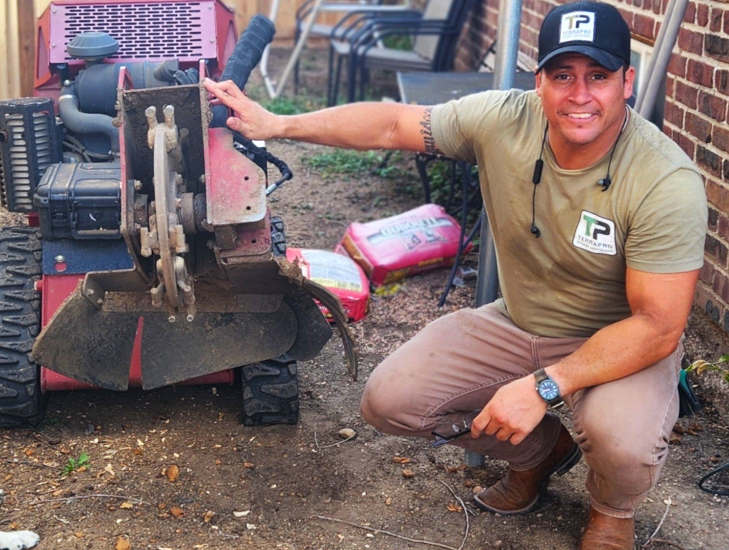 Rocco Petramala, owner of TerraPro Stump Grinding