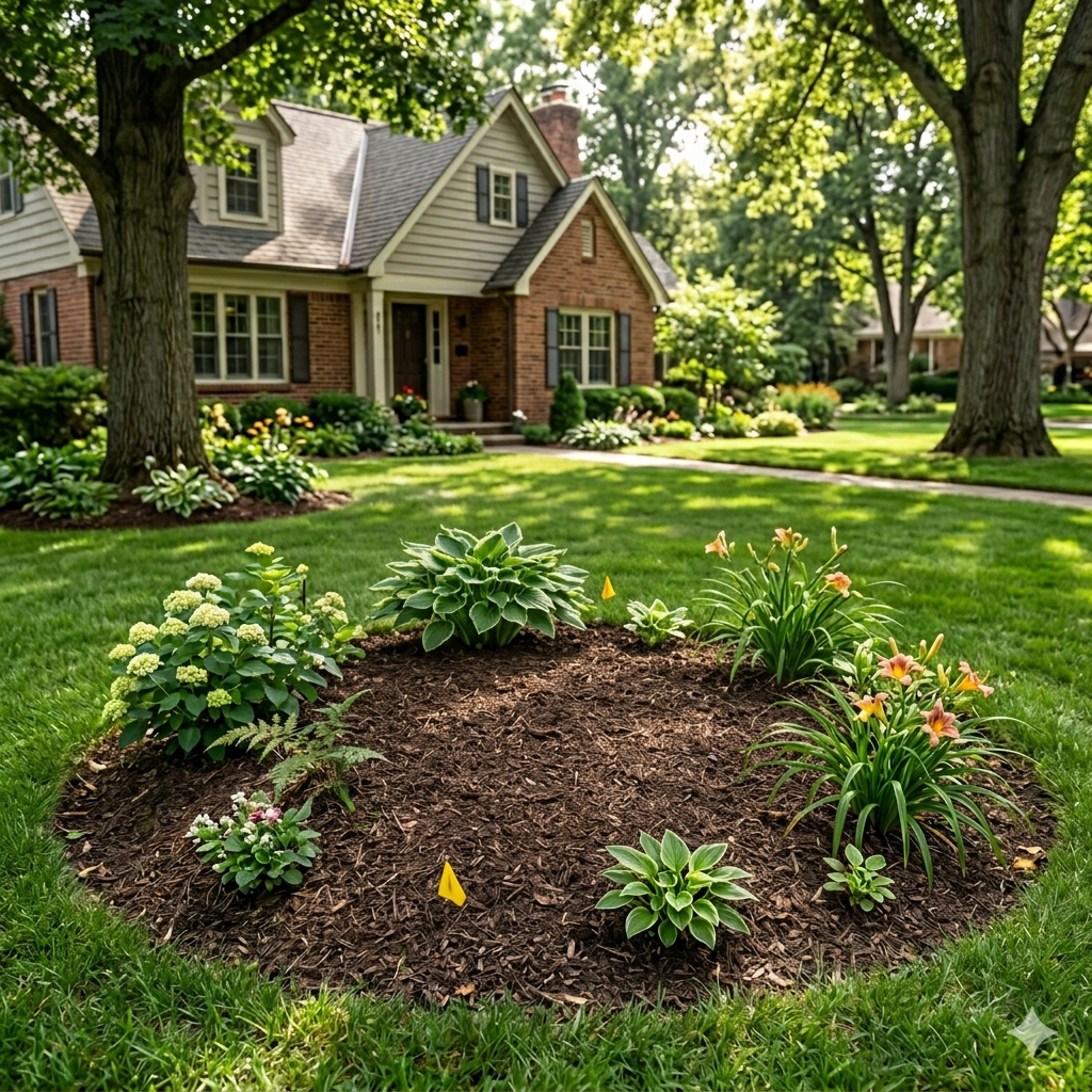 After: Fully ground, area restored